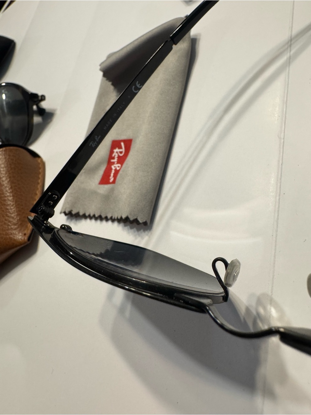 Ray-Ban Black Frame Sunglasses with Dark Gray Lenses - Picture 3 of 7